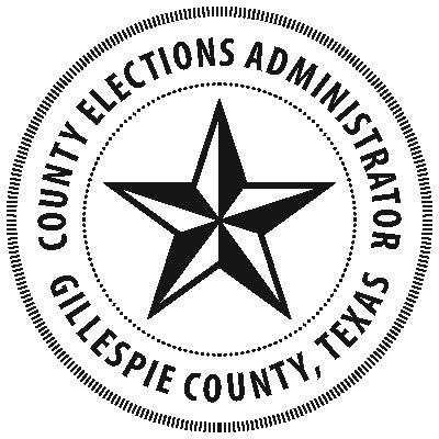Gillepsie County Elections Administrator Seal